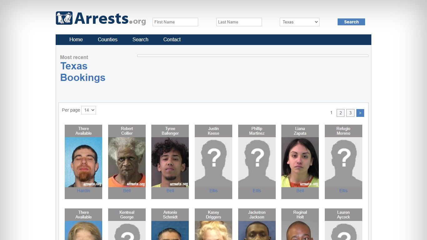 Texas Arrests and Inmate Search